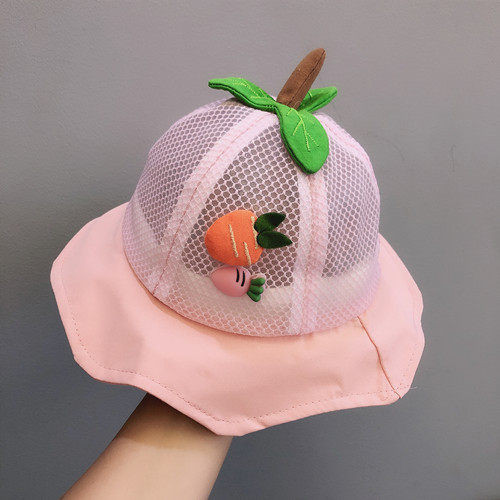 Καλοκαιρινό παιδικό καπέλο με κρόσσια και τρισδιάστατο στοιχείο