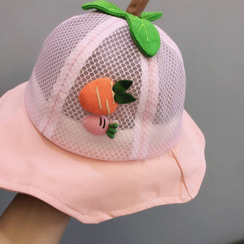 Καλοκαιρινό παιδικό καπέλο με κρόσσια και τρισδιάστατο στοιχείο