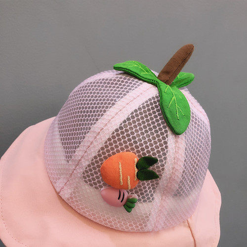 Καλοκαιρινό παιδικό καπέλο με κρόσσια και τρισδιάστατο στοιχείο