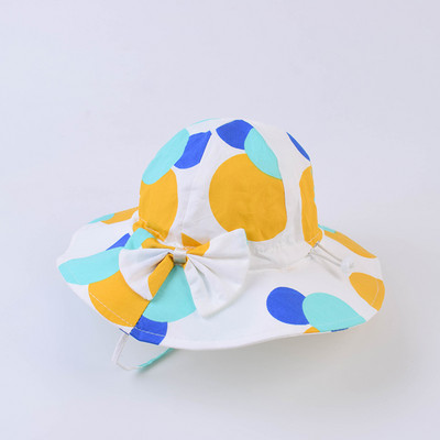 Värviline laia äärega lastemüts tüdrukutele