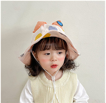 Детска шапка с панделка - за момичета