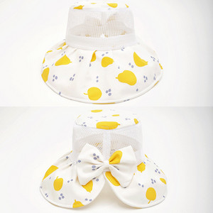 Suure ääre ja paelaga suvine tüdrukumüts