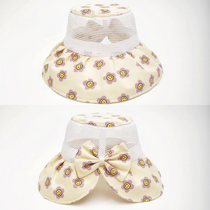 Suure ääre ja paelaga suvine tüdrukumüts