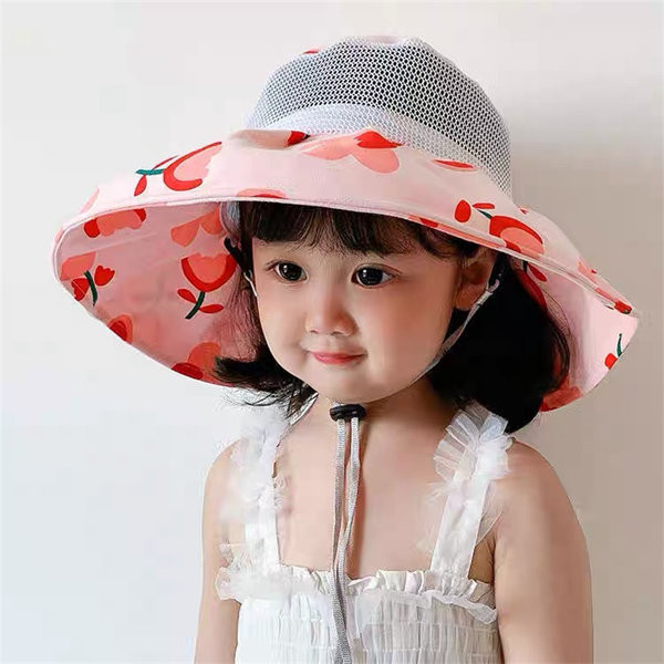 Suure ääre ja paelaga suvine tüdrukumüts