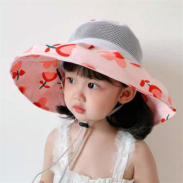 Suure ääre ja paelaga suvine tüdrukumüts