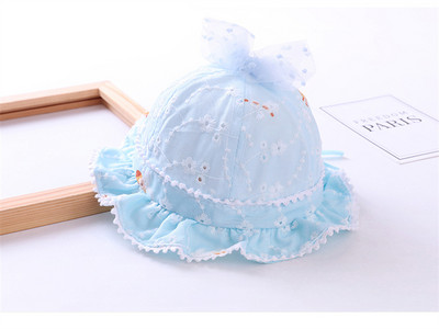 Beebi suvine müts tülli paelaga