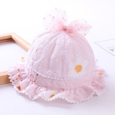 Beebi suvine müts tülli paelaga