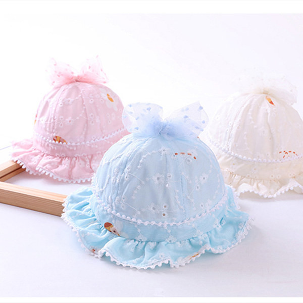 Beebi suvine müts tülli paelaga