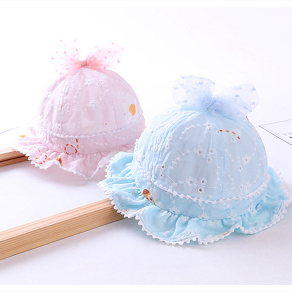 Beebi suvine müts tülli paelaga