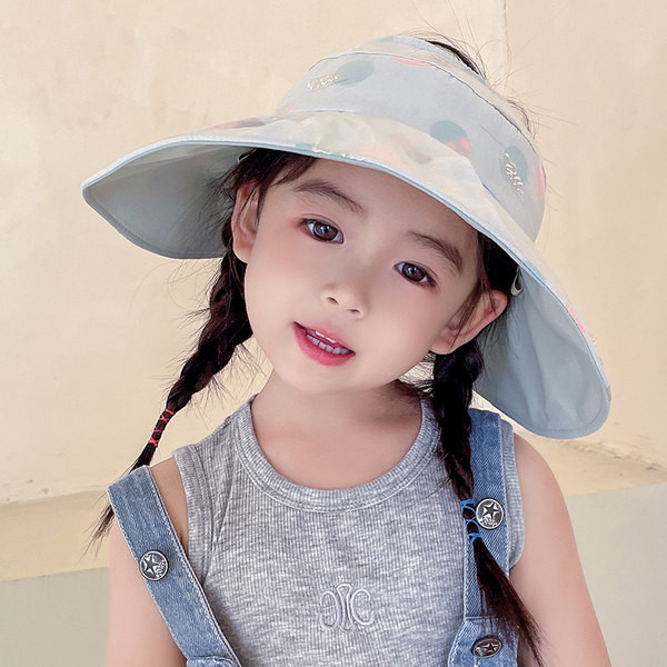 Suvine lastemüts paelaga tüdrukutele