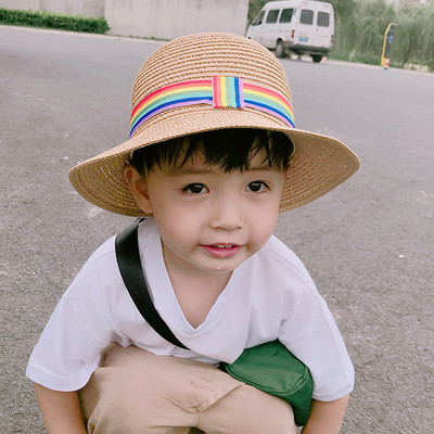 Uus mudel suvine õlgkübar poistele