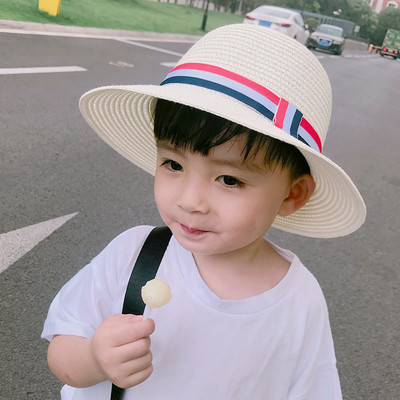 Uus mudel suvine õlgkübar poistele