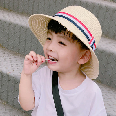 Uus mudel suvine õlgkübar poistele