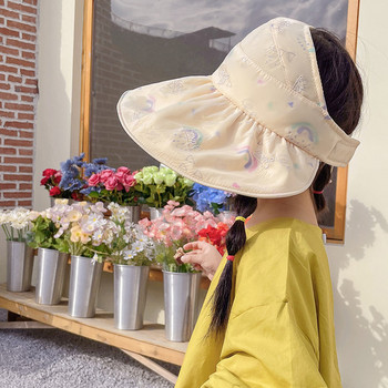 Детска текстилна шапка с широка периферия