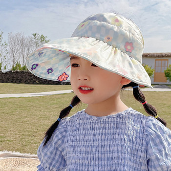 Детска шапка с периферия - подходяща за лятото