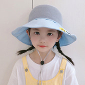 Suurte narmaste ja tikanditega suvemüts tüdrukutele