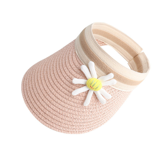 Suvine visiiriga õlgkübar tüdrukutele