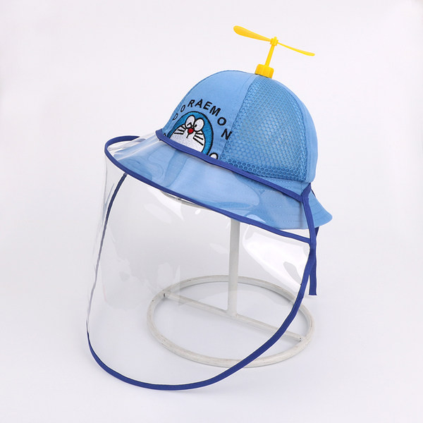 Laste suvemüts visiiriga tikitud lillega