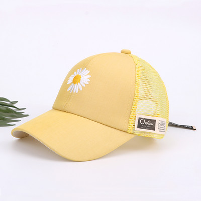 Naujo modelio vaikiška kepurė su siuvinėjimu ir skydeliu mergaitei