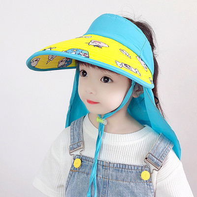 Laia äärega tekstiilist lastevisiir