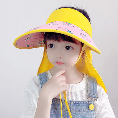 Laia äärega tekstiilist lastevisiir