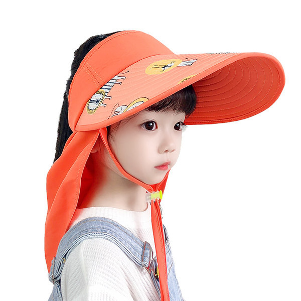 Laia äärega tekstiilist lastevisiir