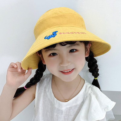 Värvilise tikandiga suvine kalamüts tüdrukutele