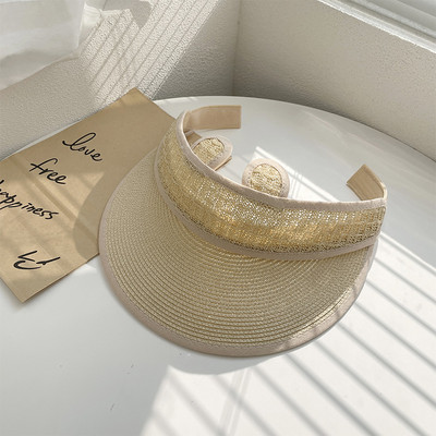 Dječji slamnati šešir s ušima i šilterom