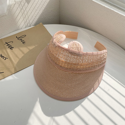 Dječji slamnati šešir s ušima i šilterom