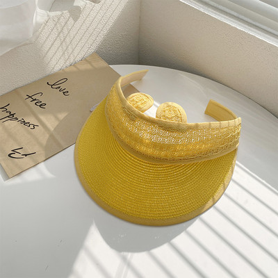 Dječji slamnati šešir s ušima i šilterom