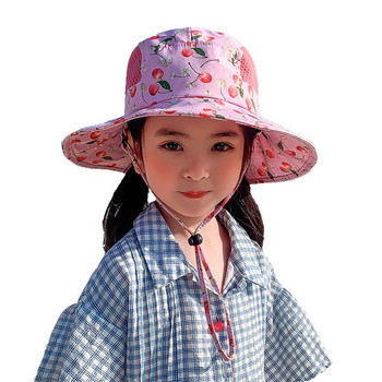 Детска шапка с периферия - за лятото