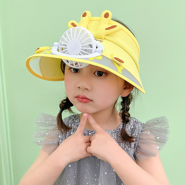 Suvine lastevisiir ventilaatoriga - sobib tüdrukule või poisile