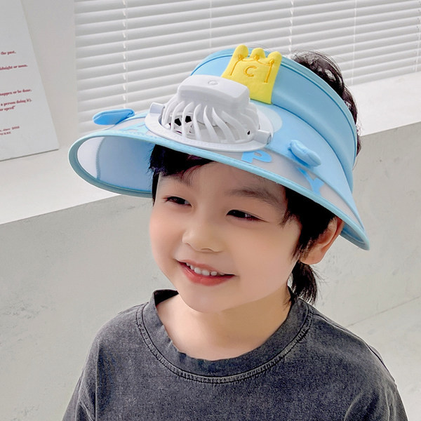 Suvine lastevisiir ventilaatoriga - sobib tüdrukule või poisile