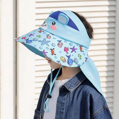 Suvine päikesekaitsemüts 3D-rakendusega