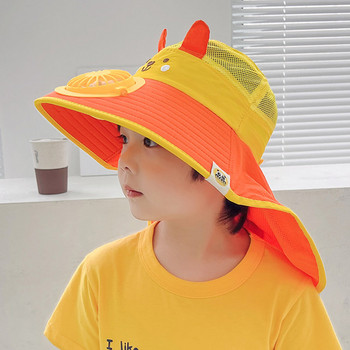 Детска шапка с вентилатор за момичета и момчета