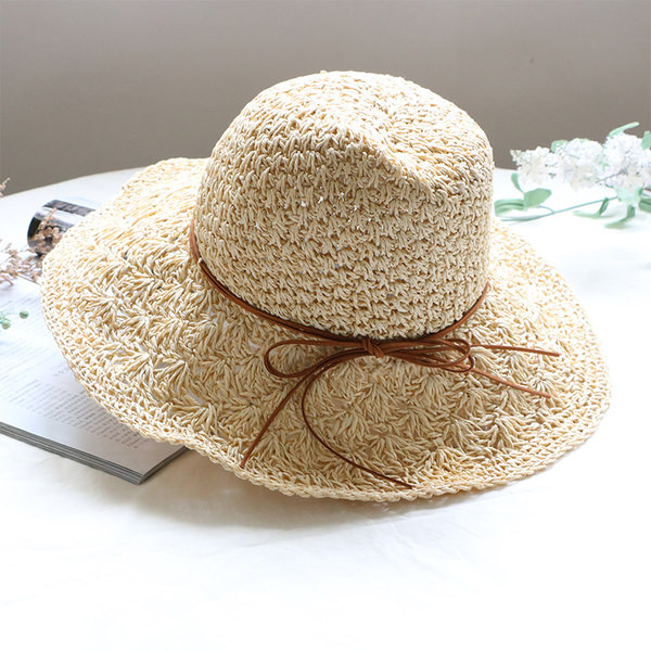 Laia äärega õlgkübar