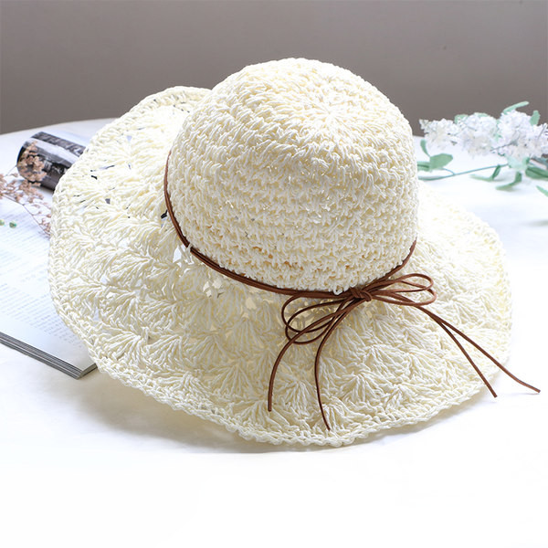 Laia äärega õlgkübar