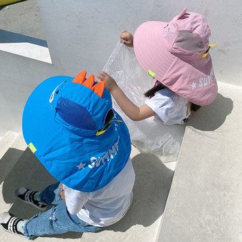 Детска слънцезащитна шапка с 3D елемент