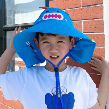 Детска слънцезащитна шапка с 3D елемент