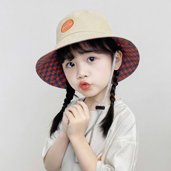 Детска шапка-тип рибарска за момичета