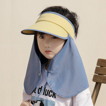 Детска слънцезащитна шапка с широка козирка
