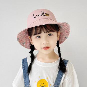 Καθημερινό παιδικό καπέλο με κεντητή επιγραφή