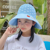 Lastemüts - visiir värvilise tikandiga