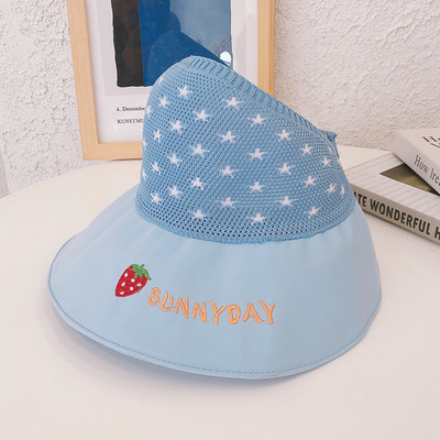 Lastemüts - visiir värvilise tikandiga