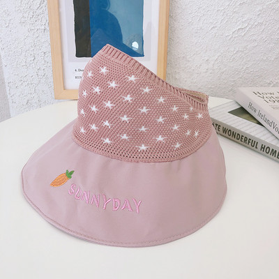 Lastemüts - visiir värvilise tikandiga