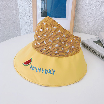 Lastemüts - visiir värvilise tikandiga