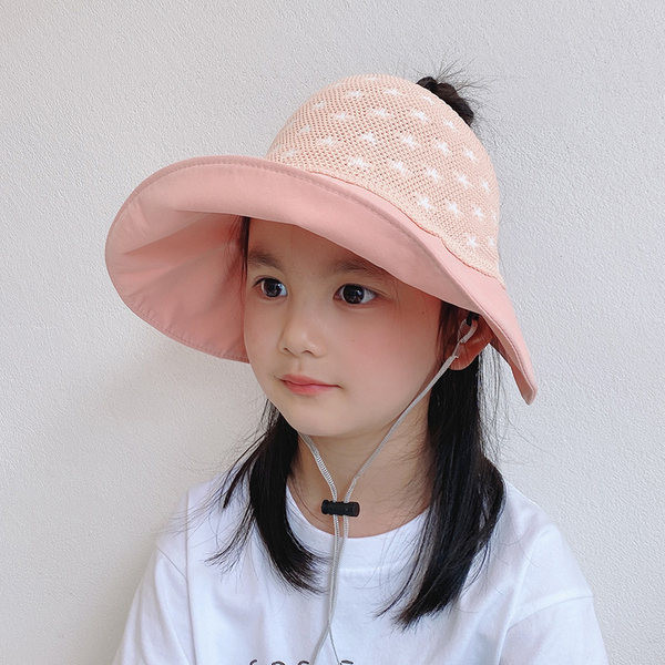 Lastemüts - visiir värvilise tikandiga