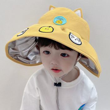 Νέο μοντέλο καλοκαιρινό παιδικό καπέλο με φαρδύ γείσο