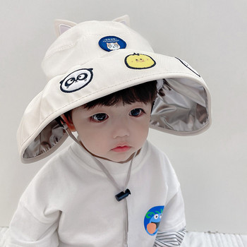 Νέο μοντέλο καλοκαιρινό παιδικό καπέλο με φαρδύ γείσο
