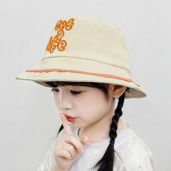 Слънцезащитна детска шапка с бродерия